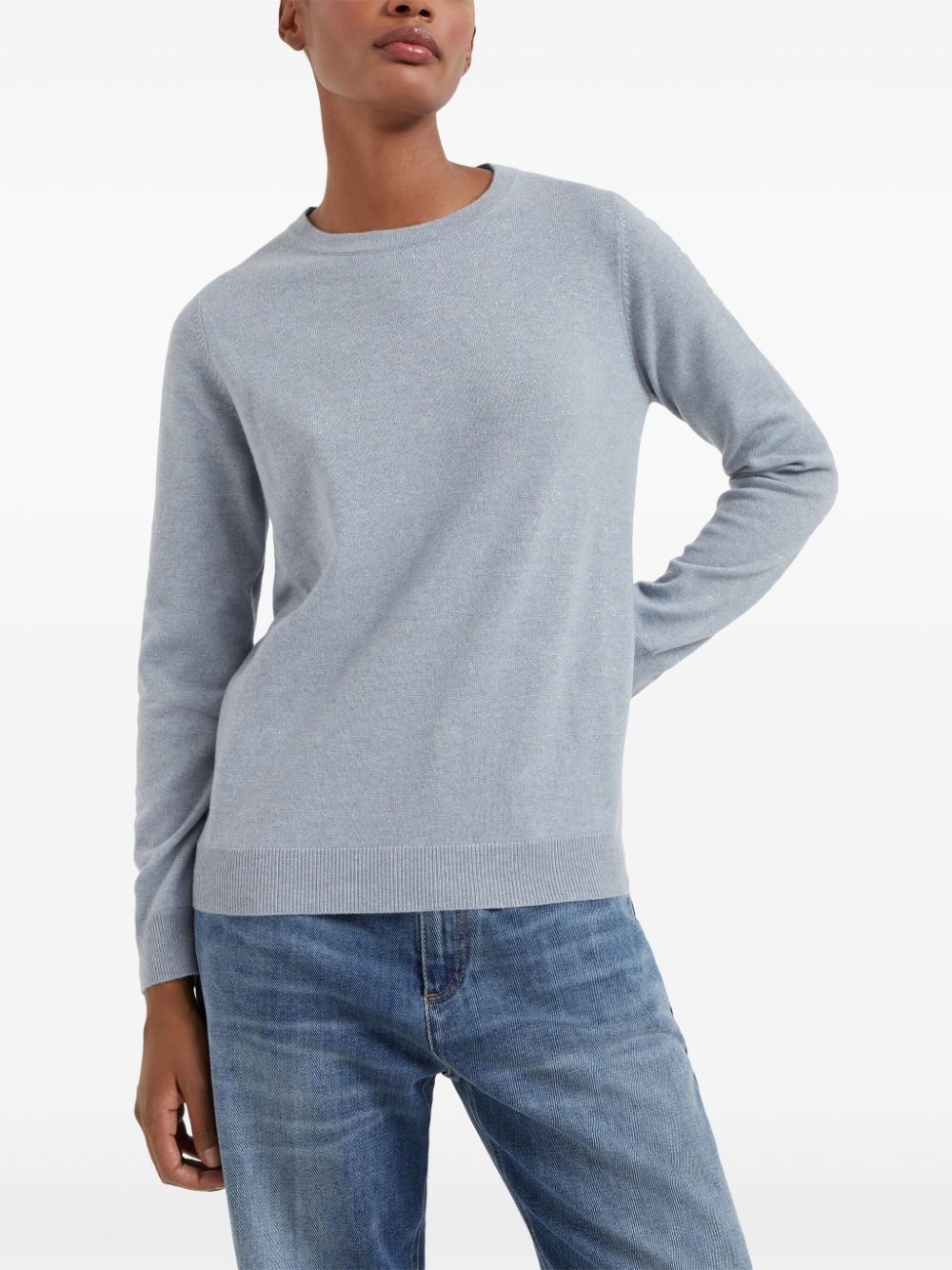 crew-neck cashmere jumper - 3