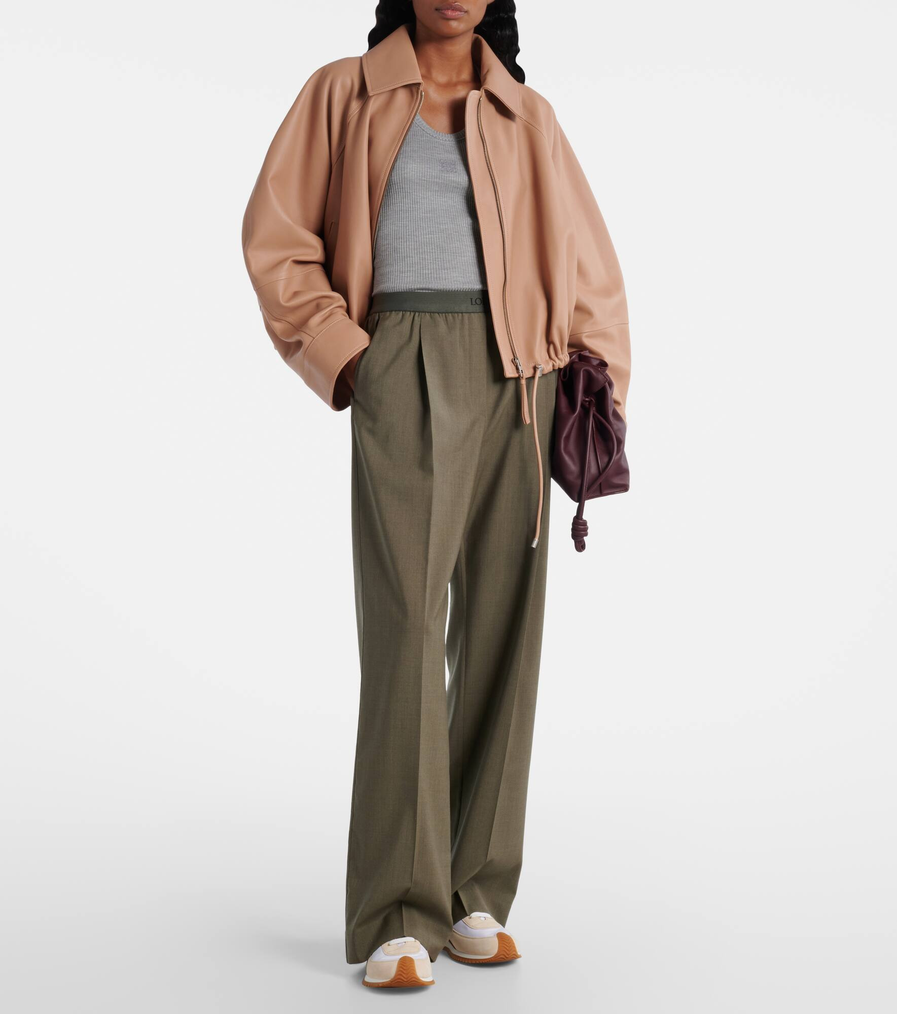 Leather bomber jacket - 2