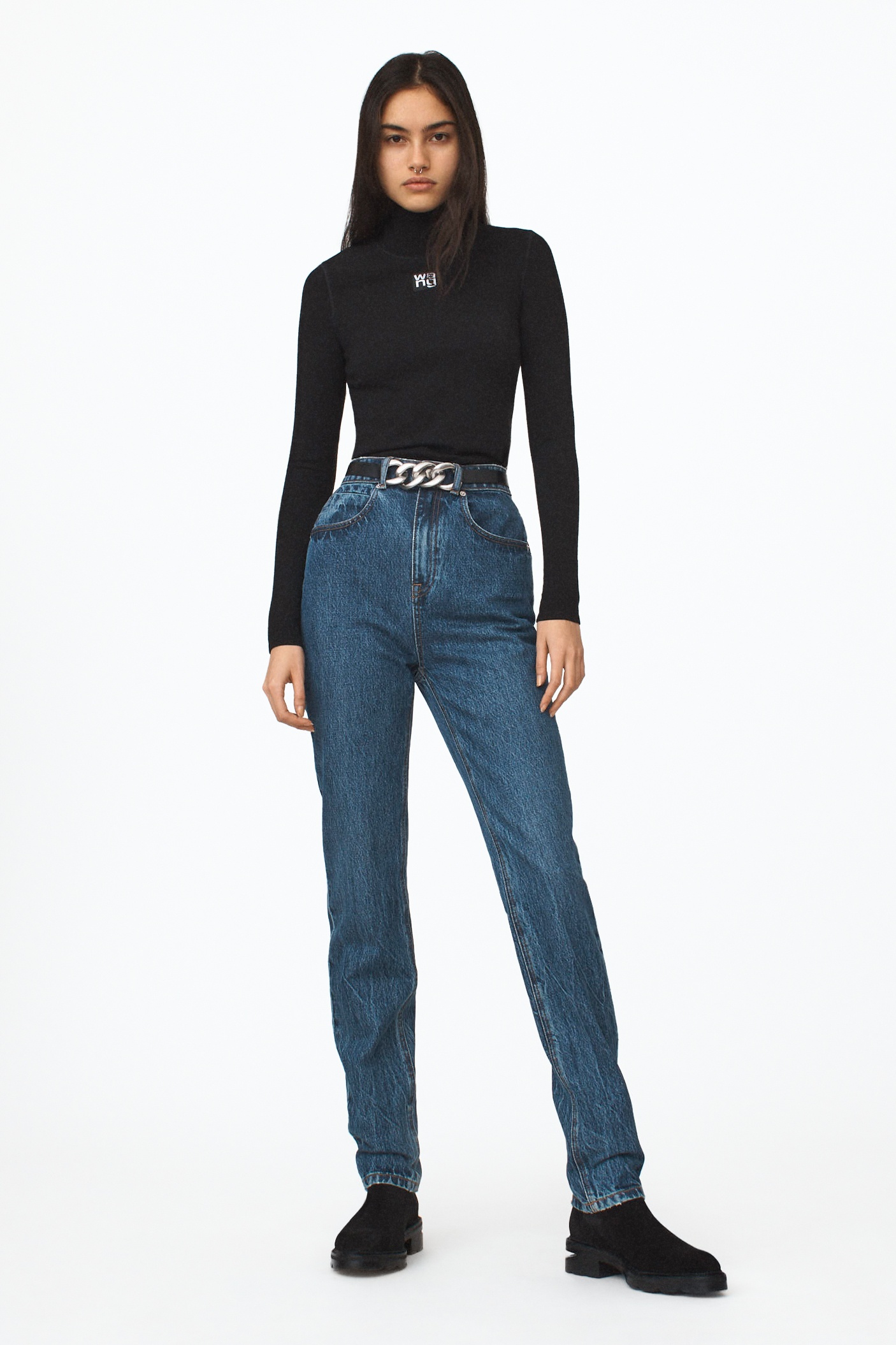 HIGH WAIST SLIM JEAN - 2