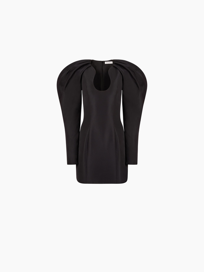 MINI DRESS WITH LONG COCOON SLEEVES 5