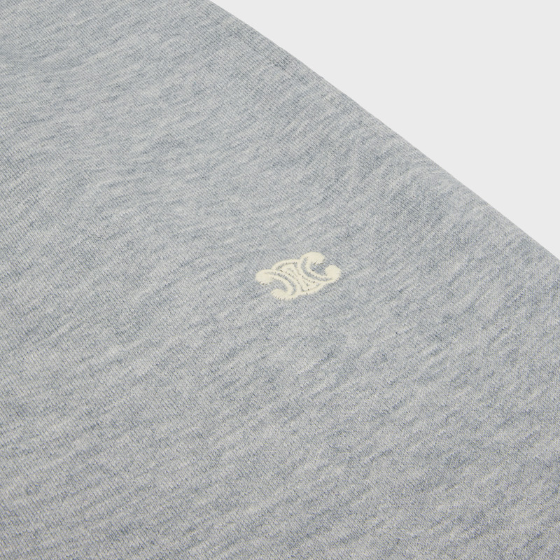 triomphe track pants in cotton and cashmere 4