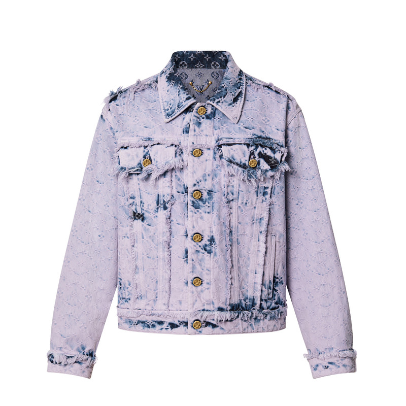 Fringed Monogram Boyhood Denim Jacket - 1