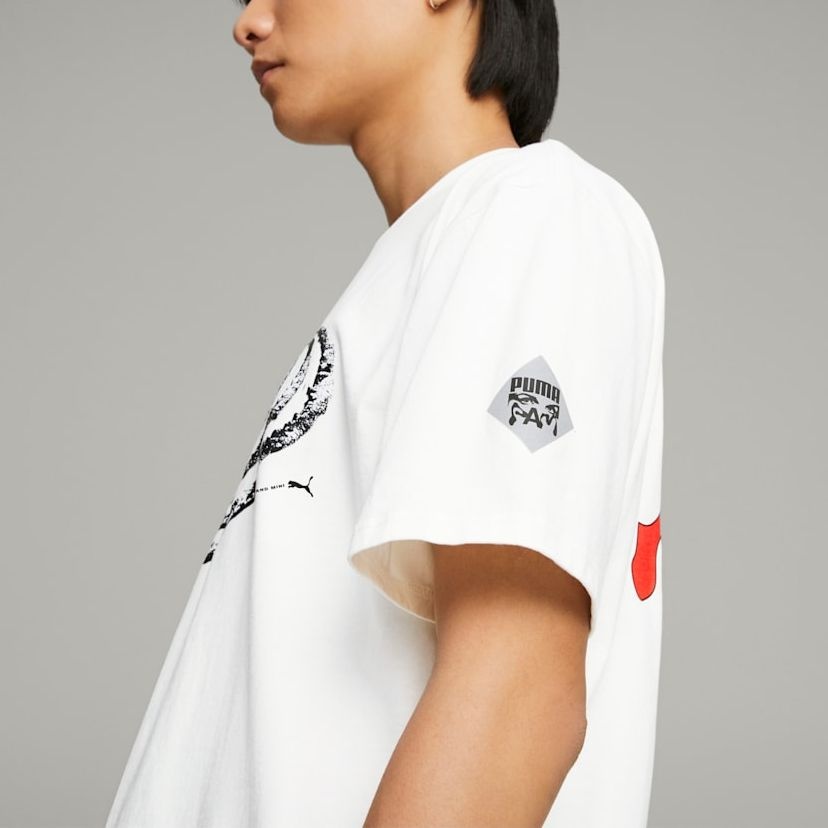 Puma X Perks And Mini Graphic T-Shirt 'White' 538810-02 - 5