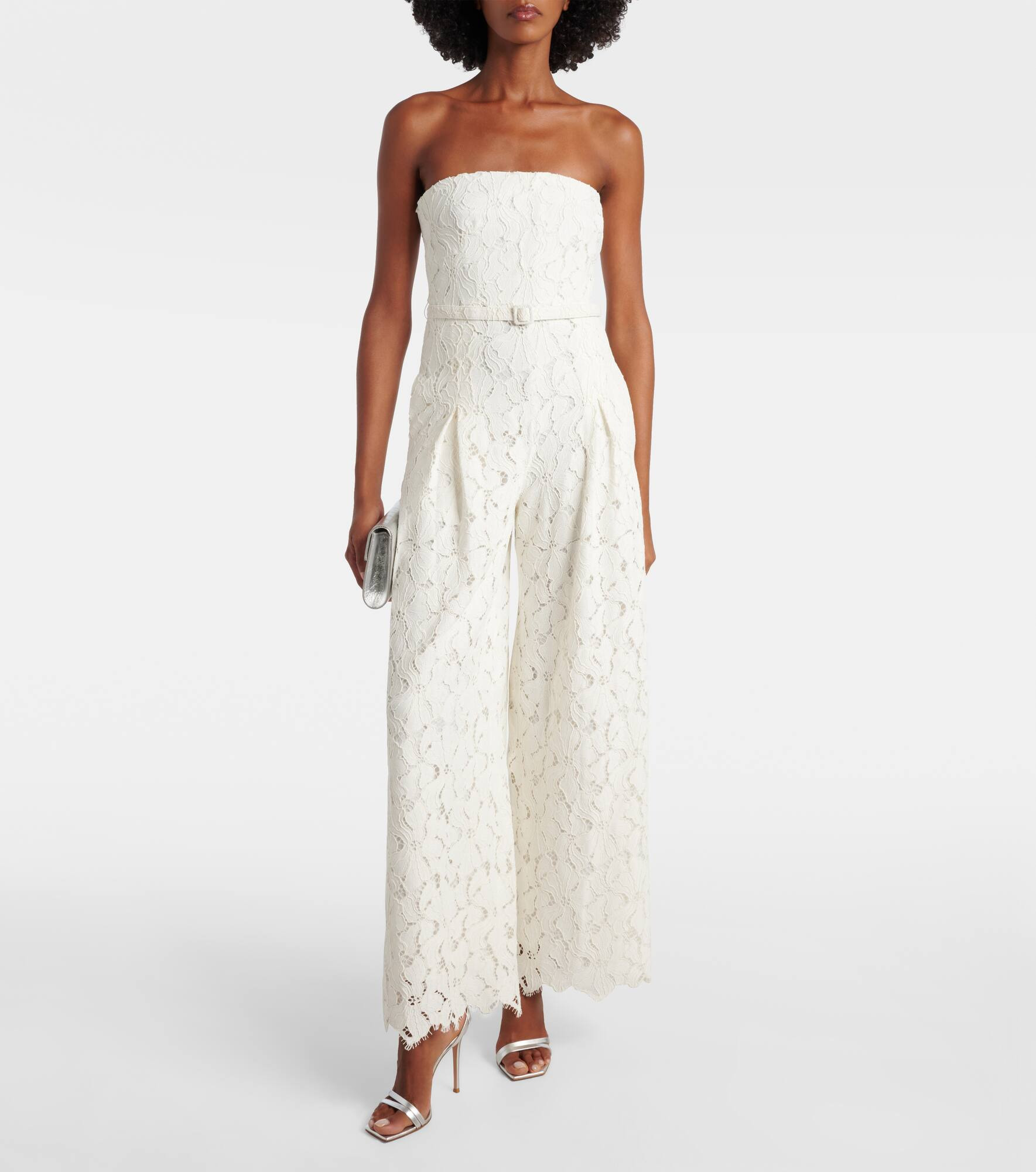 Rebecca strapless lace jumpsuit - 2