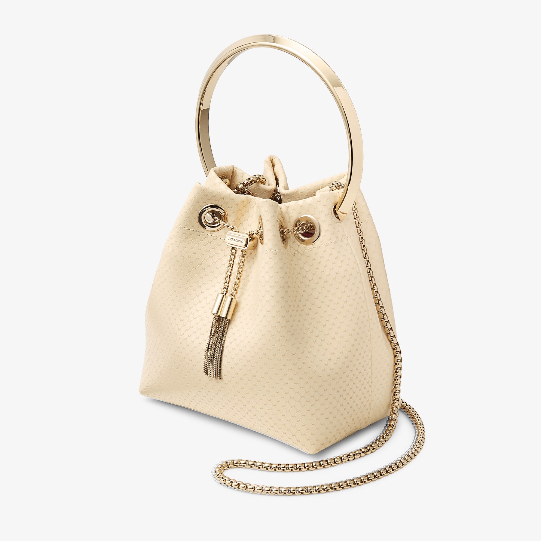 Bon Bon
Yellow Buttermilk Elaphe Print Leather Bag - 3