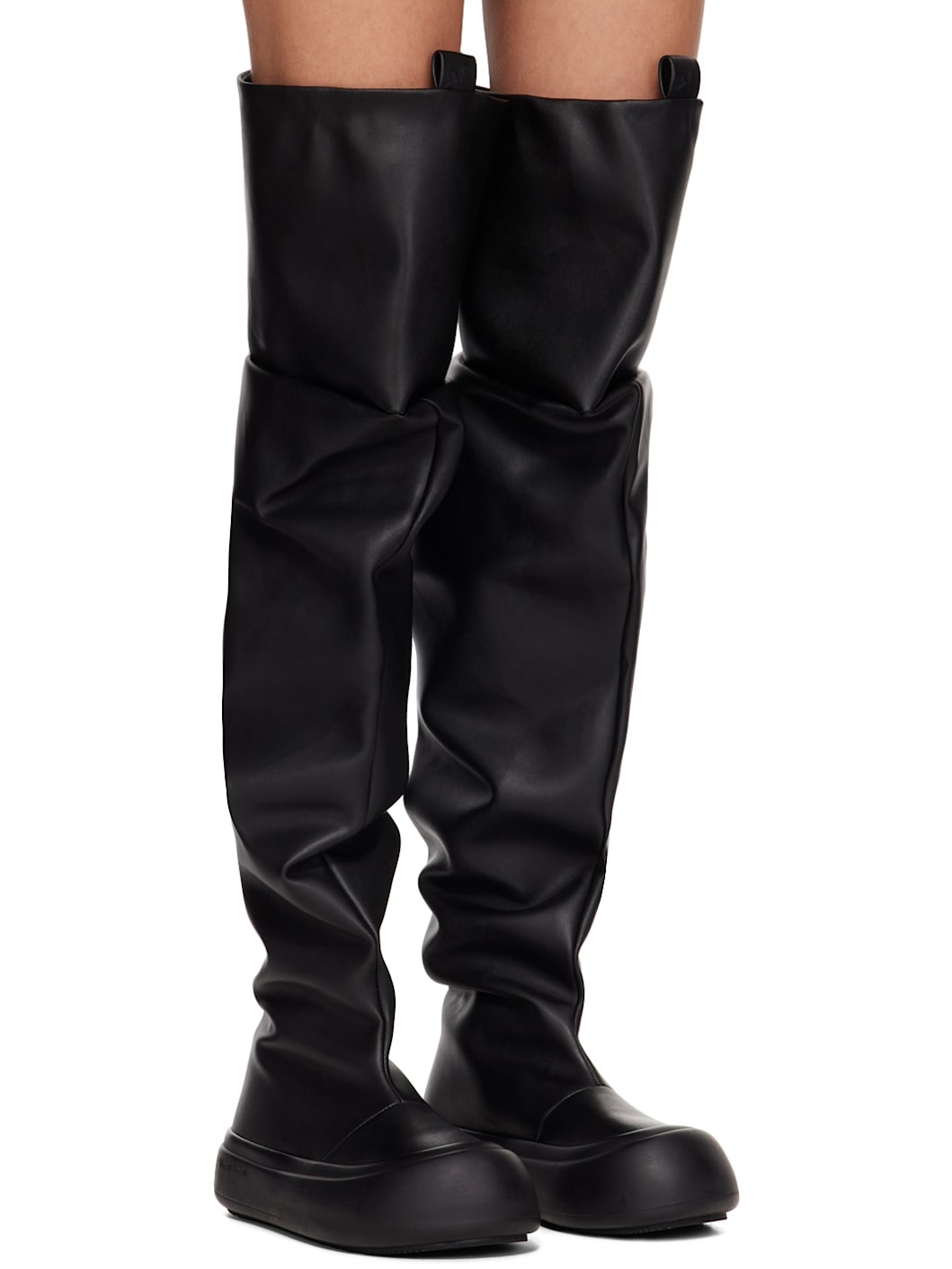 Black High Fisherman Boots - 4