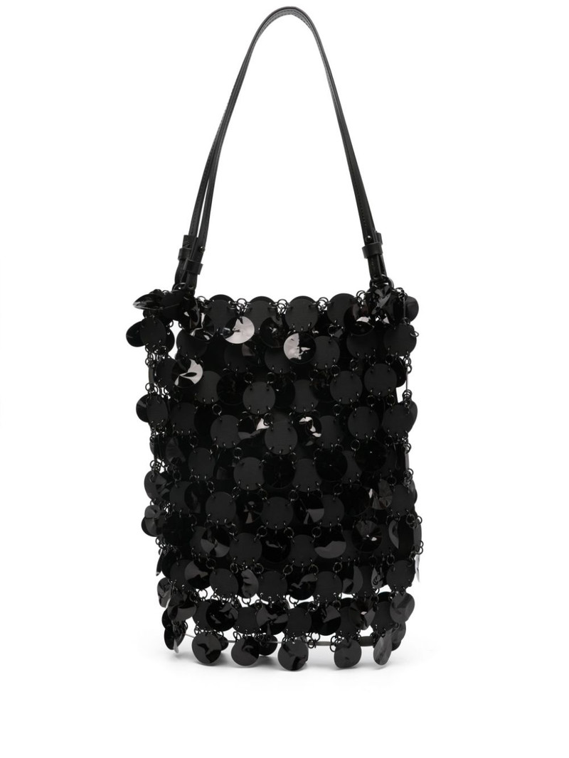 disc-embellished tote bag 1