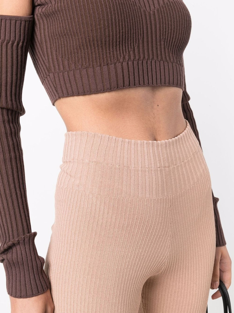 ribbed-knit cycling shorts 5