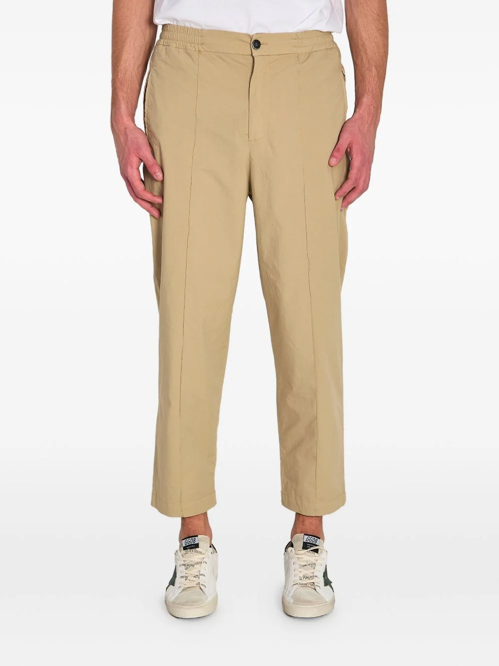 elasticated-waistband trousers - 1