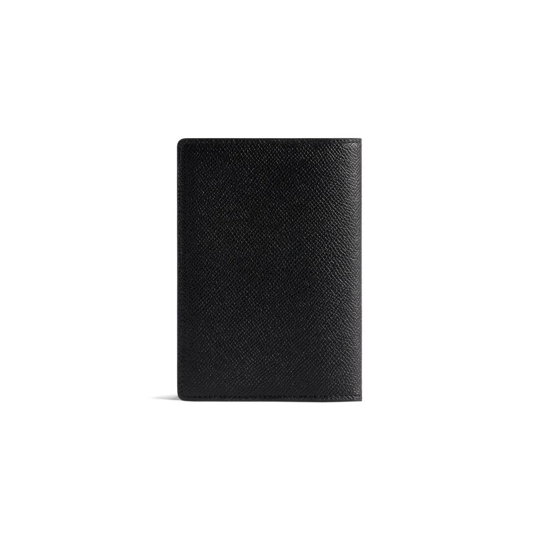 Men's Passport Holder in Black - 3