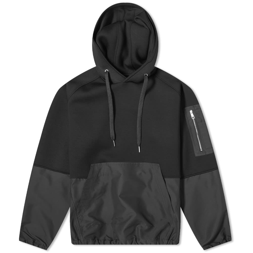 Neil Barrett Nylon Split Popover Hoody - 1