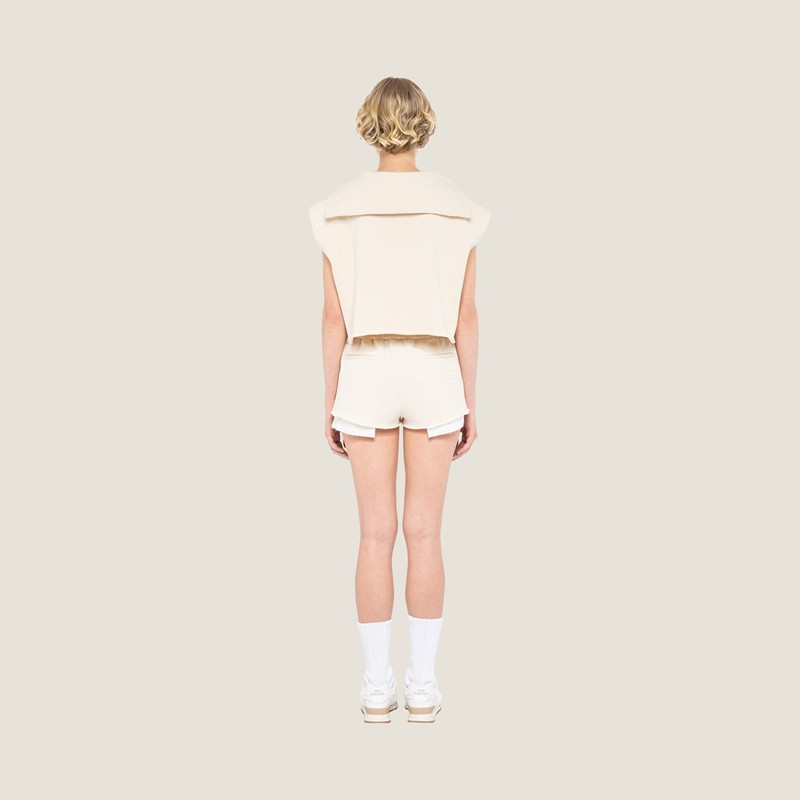 Miu Miu Sleeveless cotton sweatshirt outlook