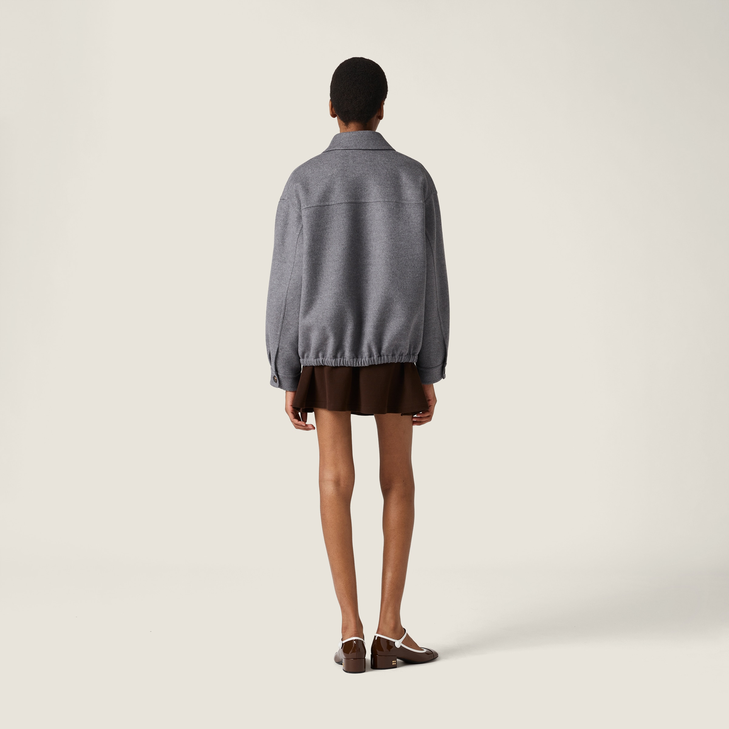 Double cashmere blouson jacket - 3