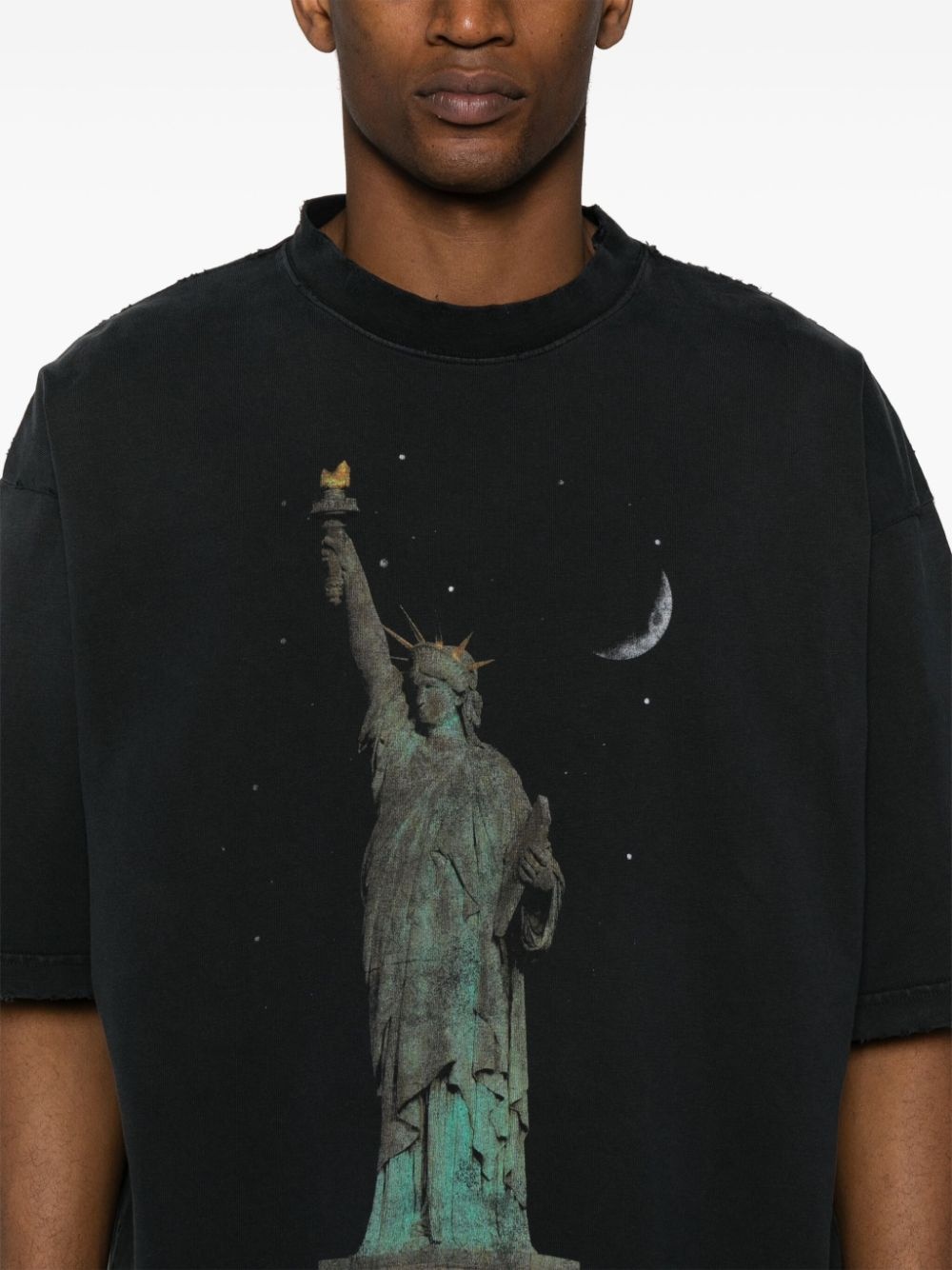 Paris Liberty distressed T-shirt - 6