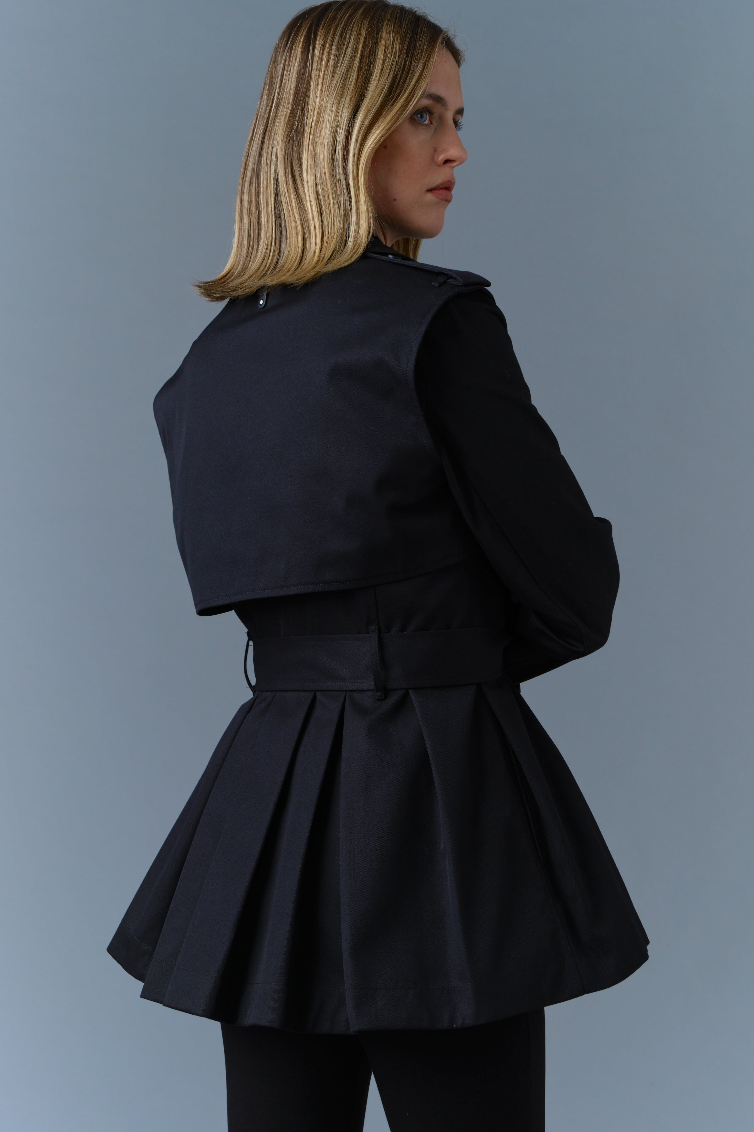 ADVA Mid-Length Buckled Belt Trench - 5