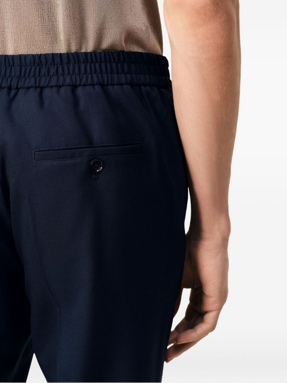 straight-leg wool trousers - 6