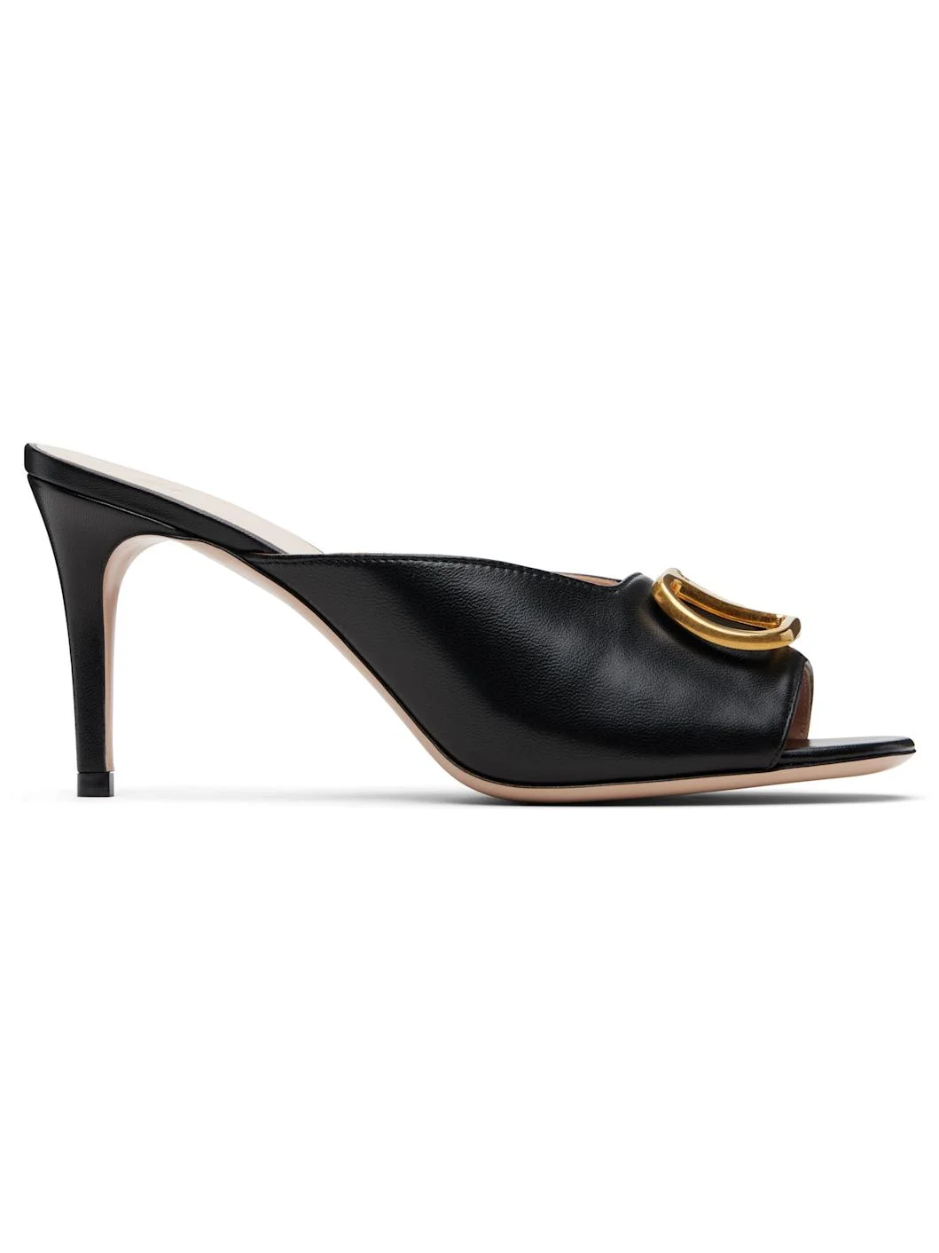 Black VLogo Signature Heeled Sandals - 1