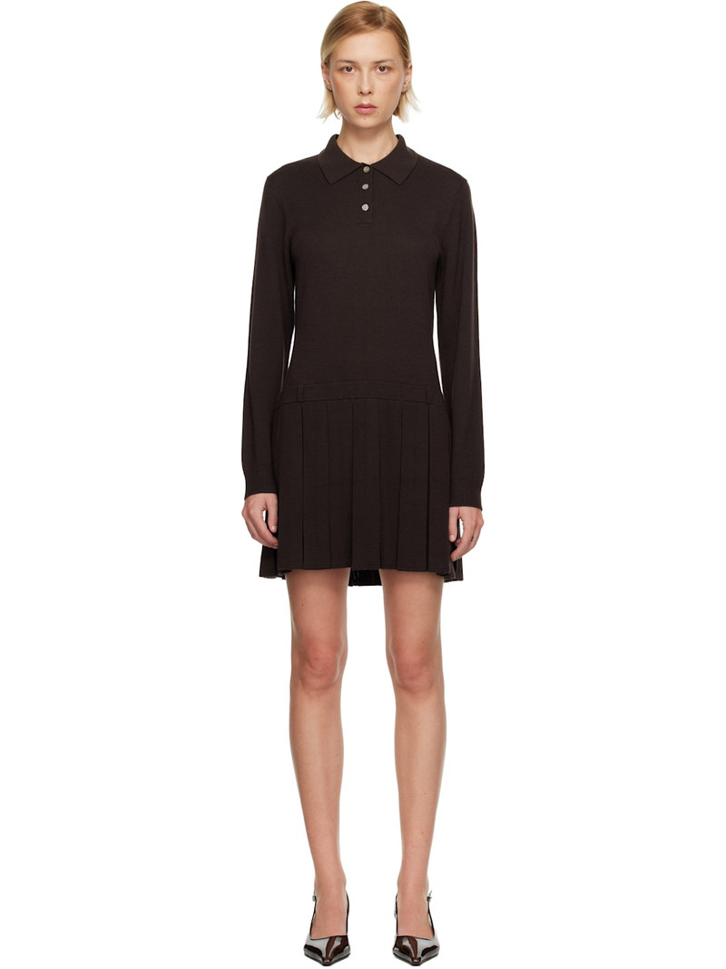 Brown Hague Sweater Minidress 1