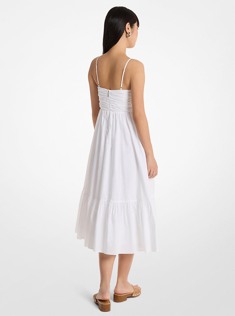 MICHAEL KORS Cotton Poplin Midi Dress outlook