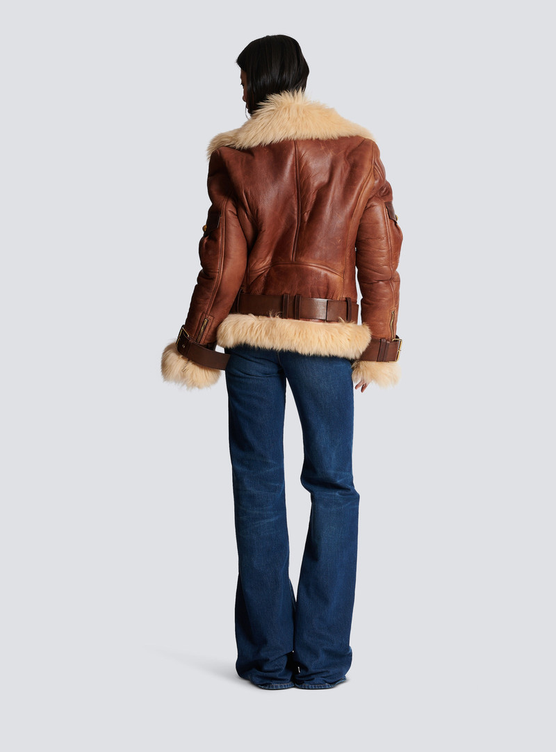 Sheepskin aviator jacket 7