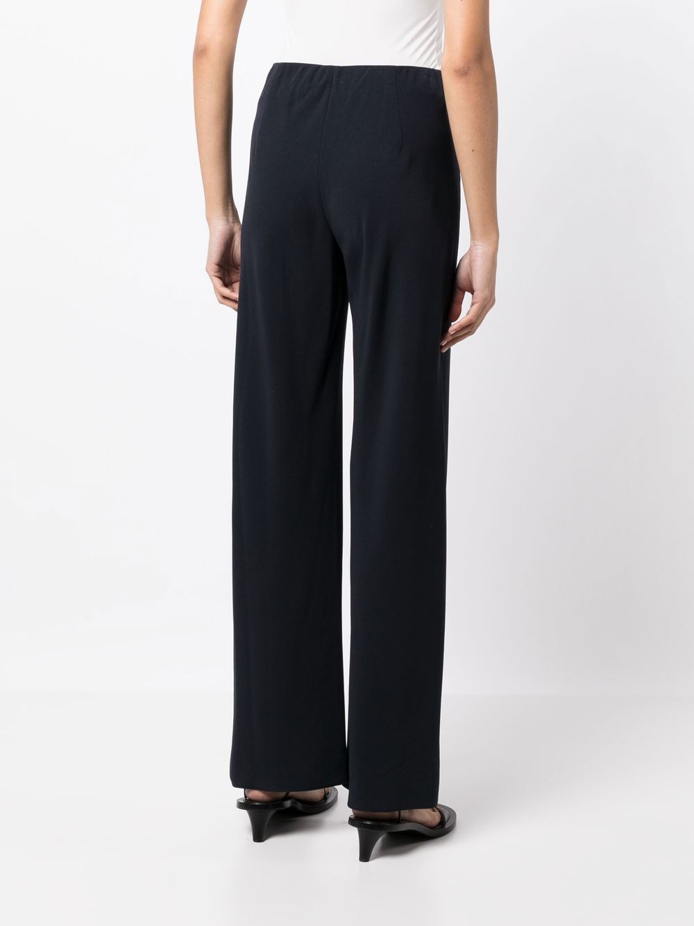elasticated high-waisted trousers - 4