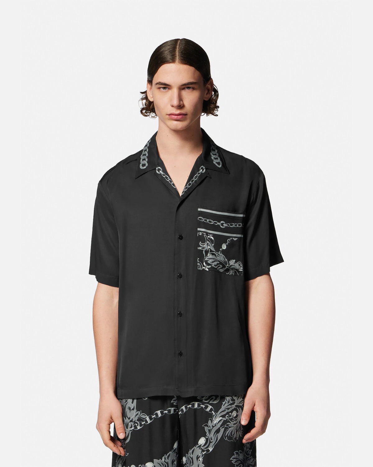 Chain Couture Short-Sleeved Shirt - 3
