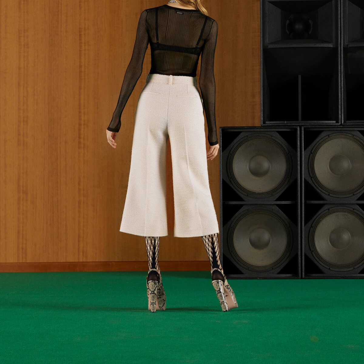 Fine bouclé blend pants - 6