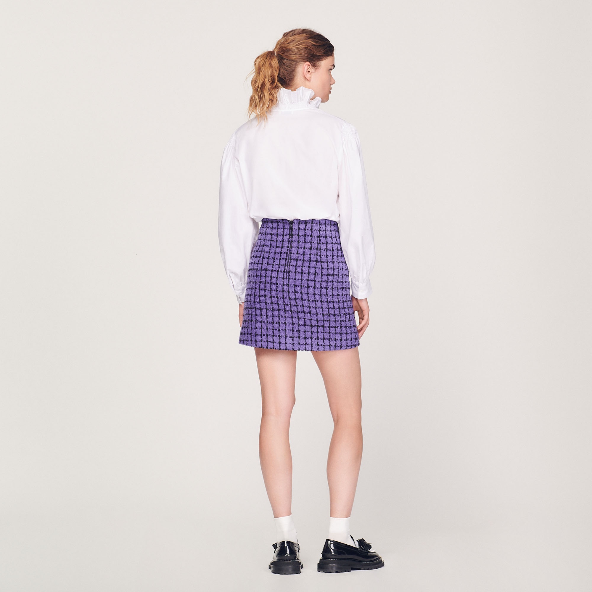 Short tweed skirt - 6