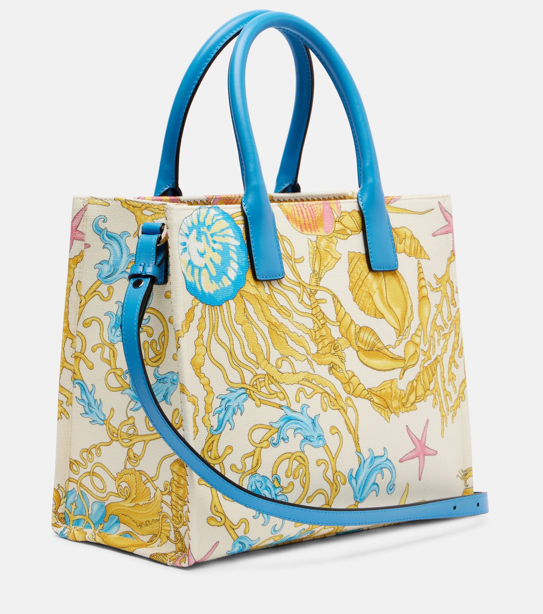 La Medusa Small printed canvas tote bag - 4