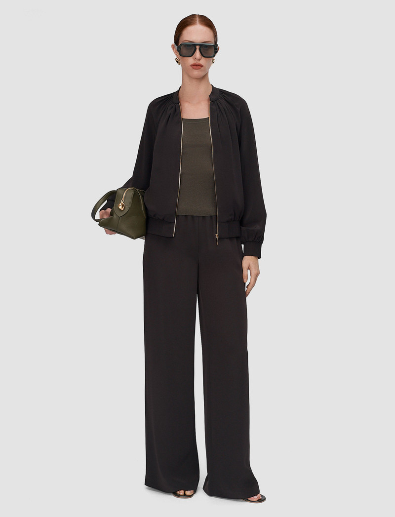 JOSEPH Mira Satin Twill Bomber Jacket outlook