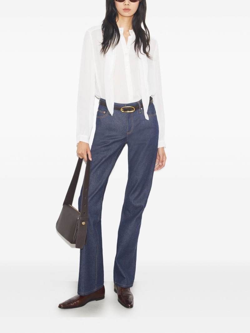 TORY BURCH Georgette bow-detail shirt outlook
