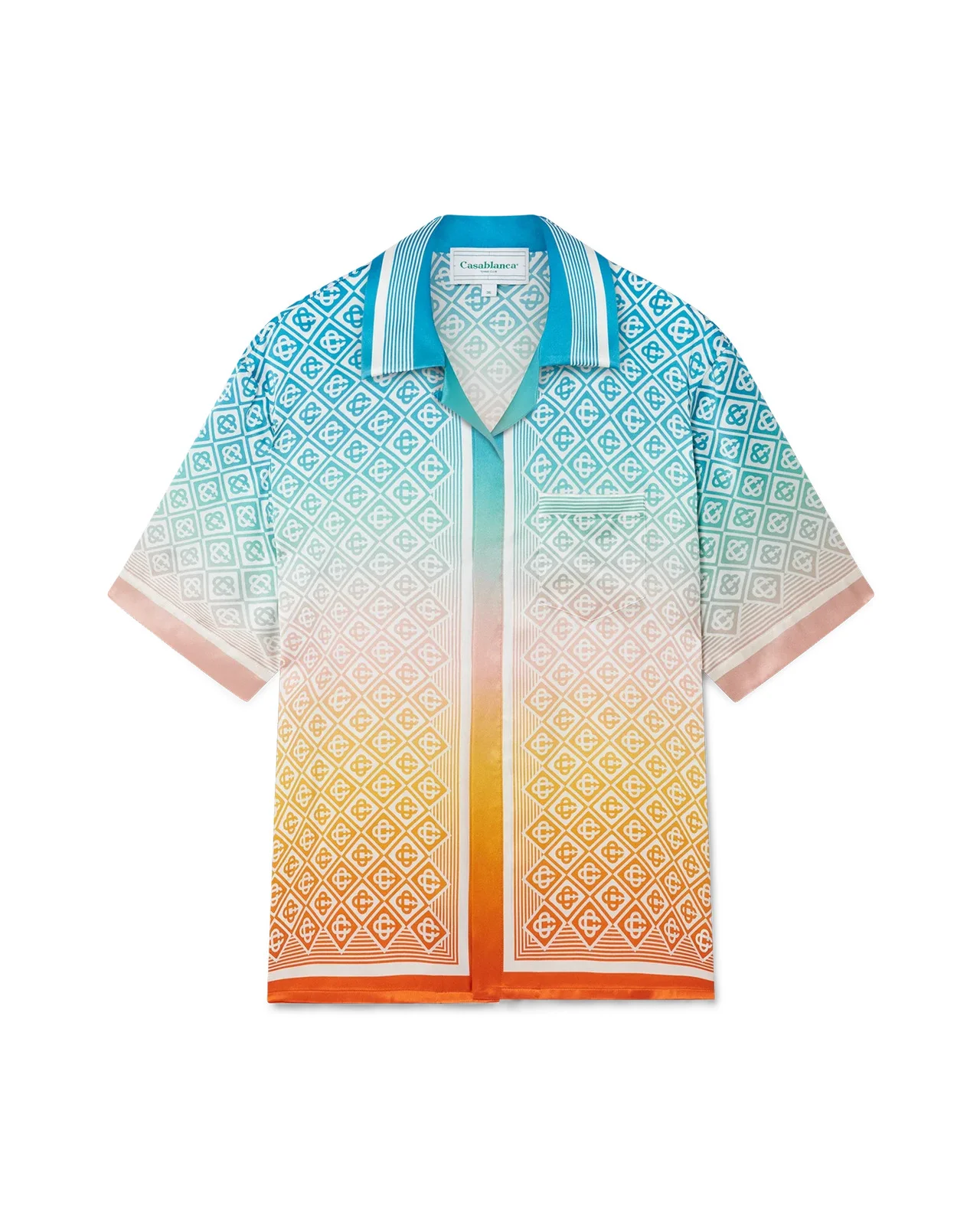 Gradient Monogram Silk Shirt | Casablanca Paris - 1