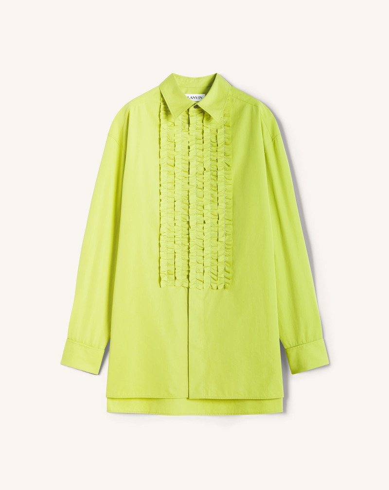 COTTON POPLIN BIB FRONT SHIRT 1