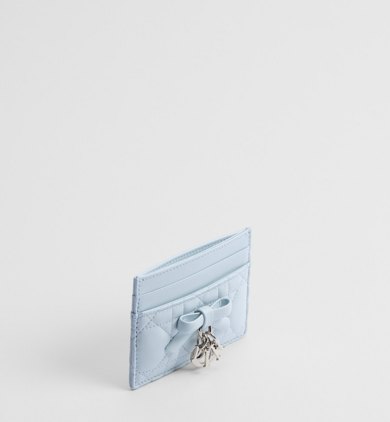 Dior Lady Dior Freesia Card Holder outlook