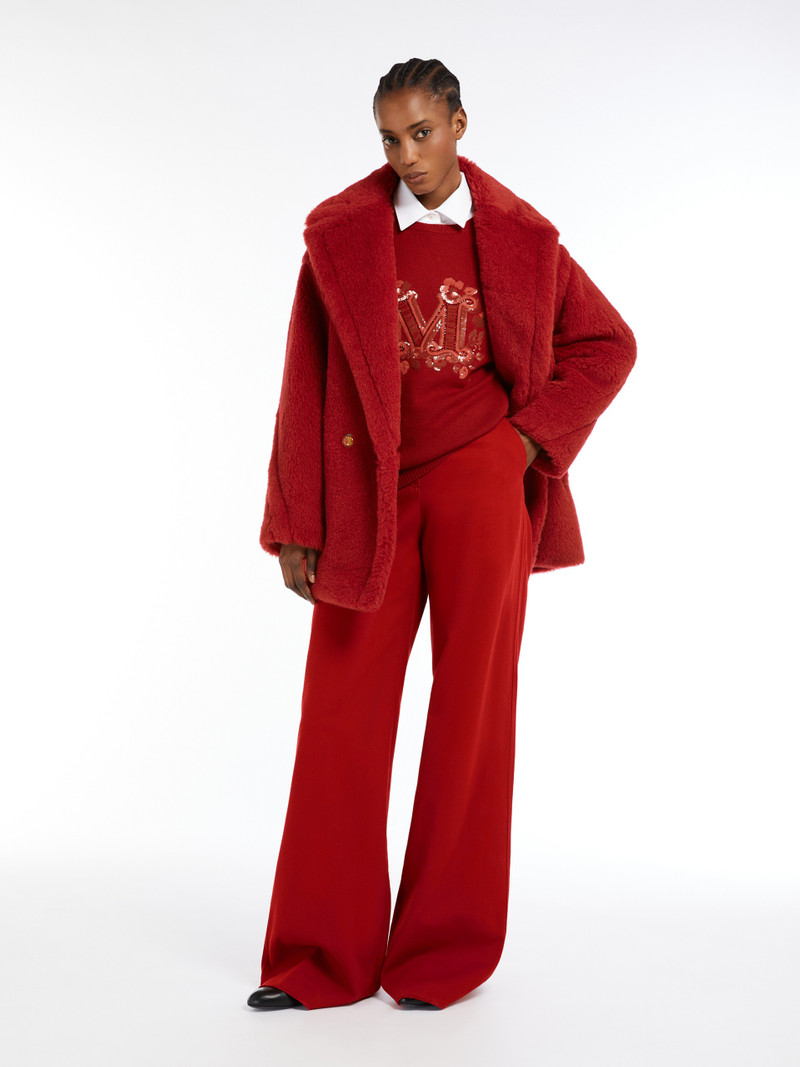 Max Mara CUBA Short Teddy Bear Icon Coat in alpaca and wool outlook