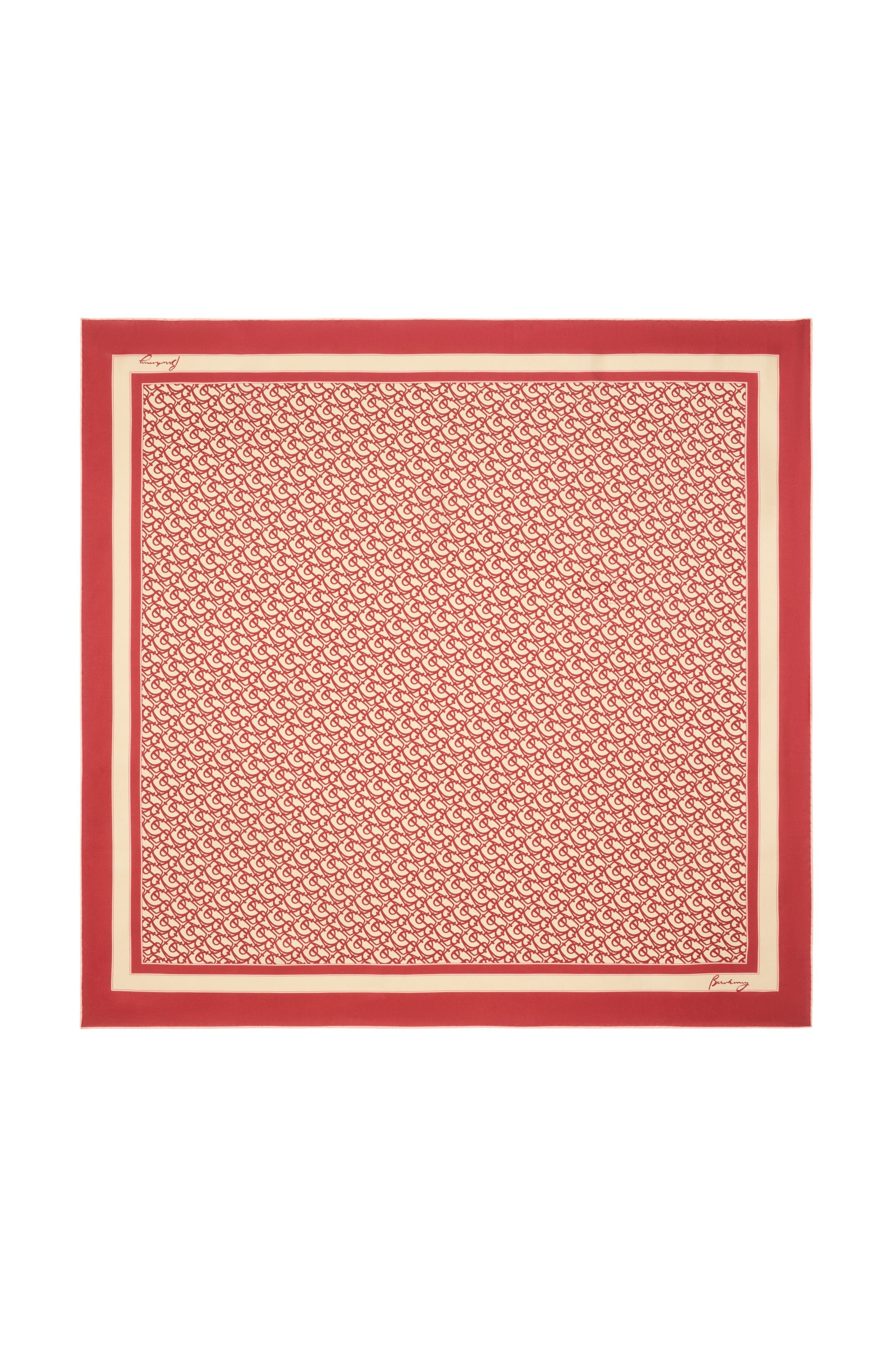 burberry B Charm Silk Scarf in Geranium at Nordstrom - 1