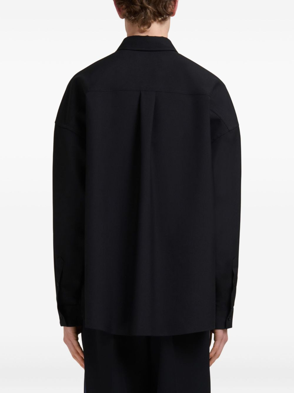 check-patterned long-sleeve shirt - 4