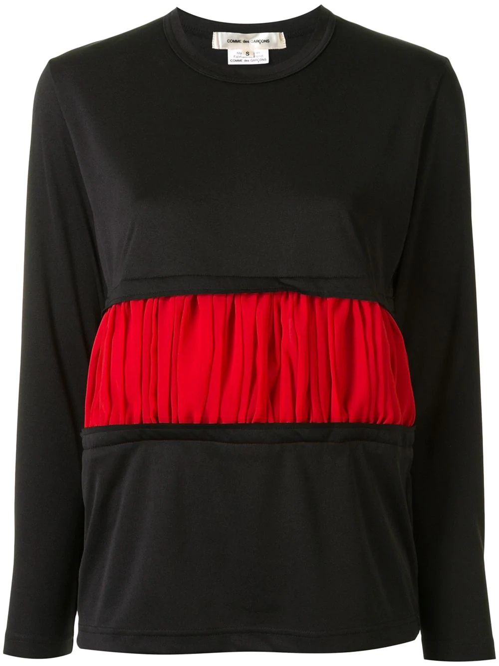 ruched detail sweatshirt - 1