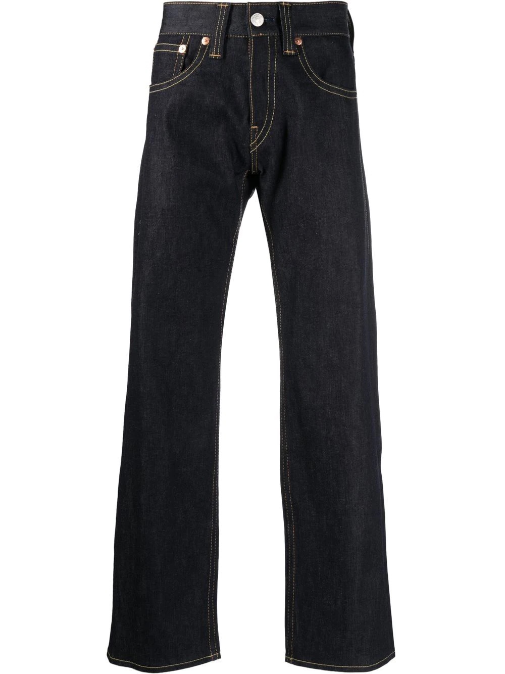 mid-rise straight jeans - 1