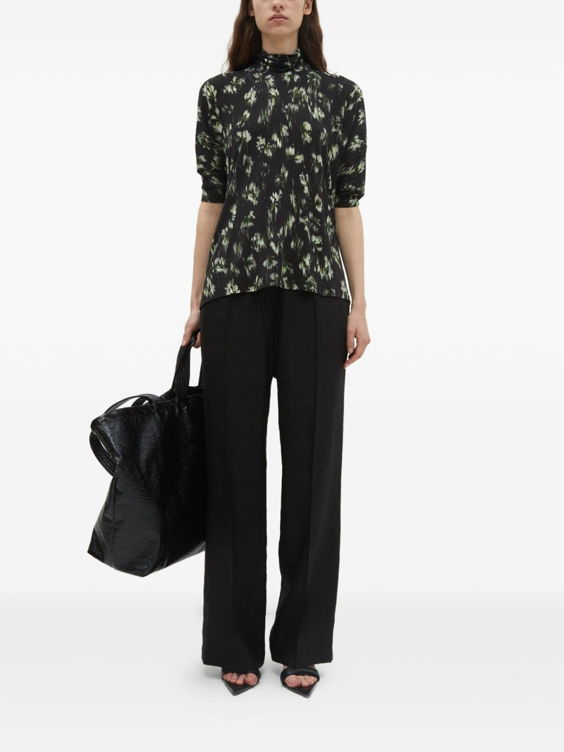 christian wijnants Thandi high-neck floral-print top outlook