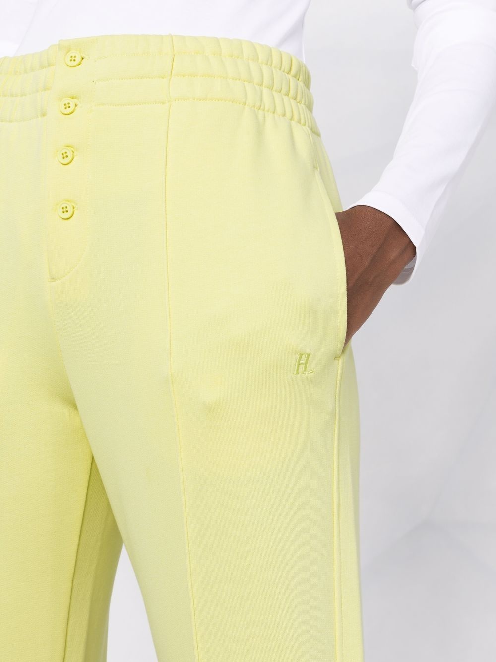 logo-embroidered buttoned track pants - 3