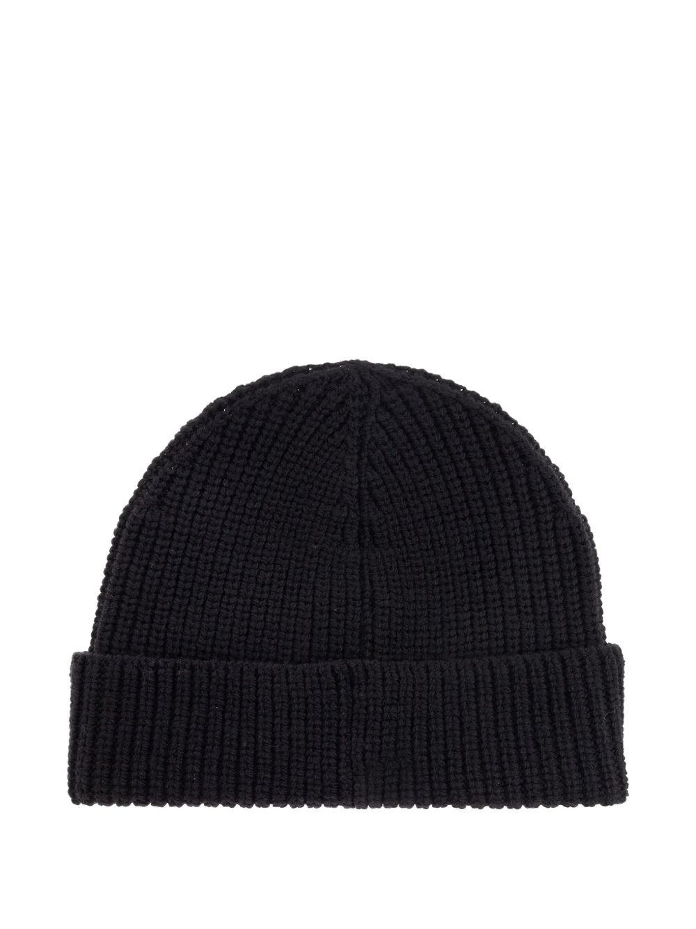 floral-embroidered ribbed beanie hat - 2