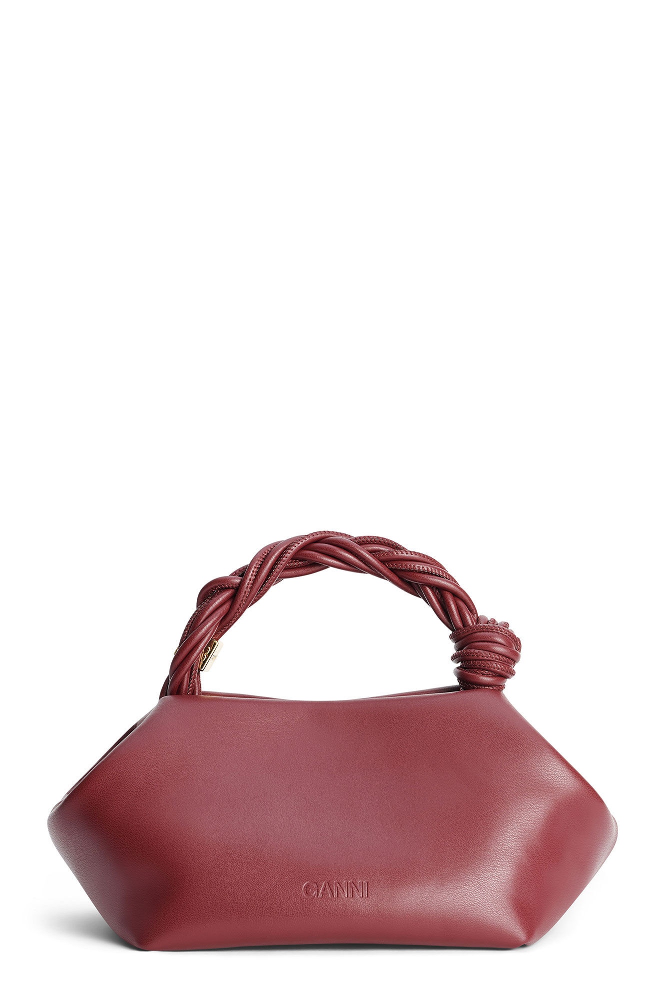 BURGUNDY SMALL GANNI BOU BAG - 2