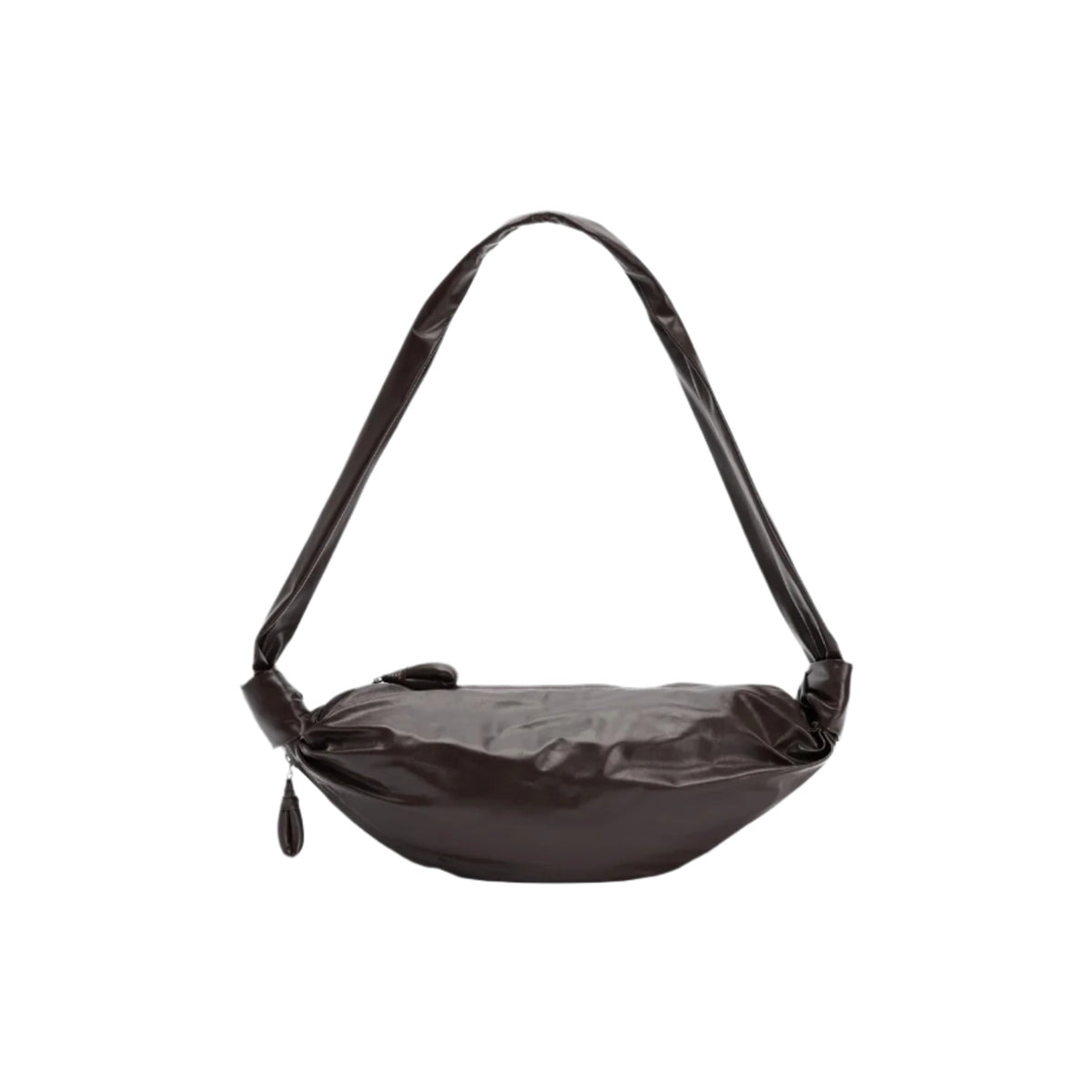 SMALL SOFT CROISSANT BAG (DARK CHOCOLATE) - 1