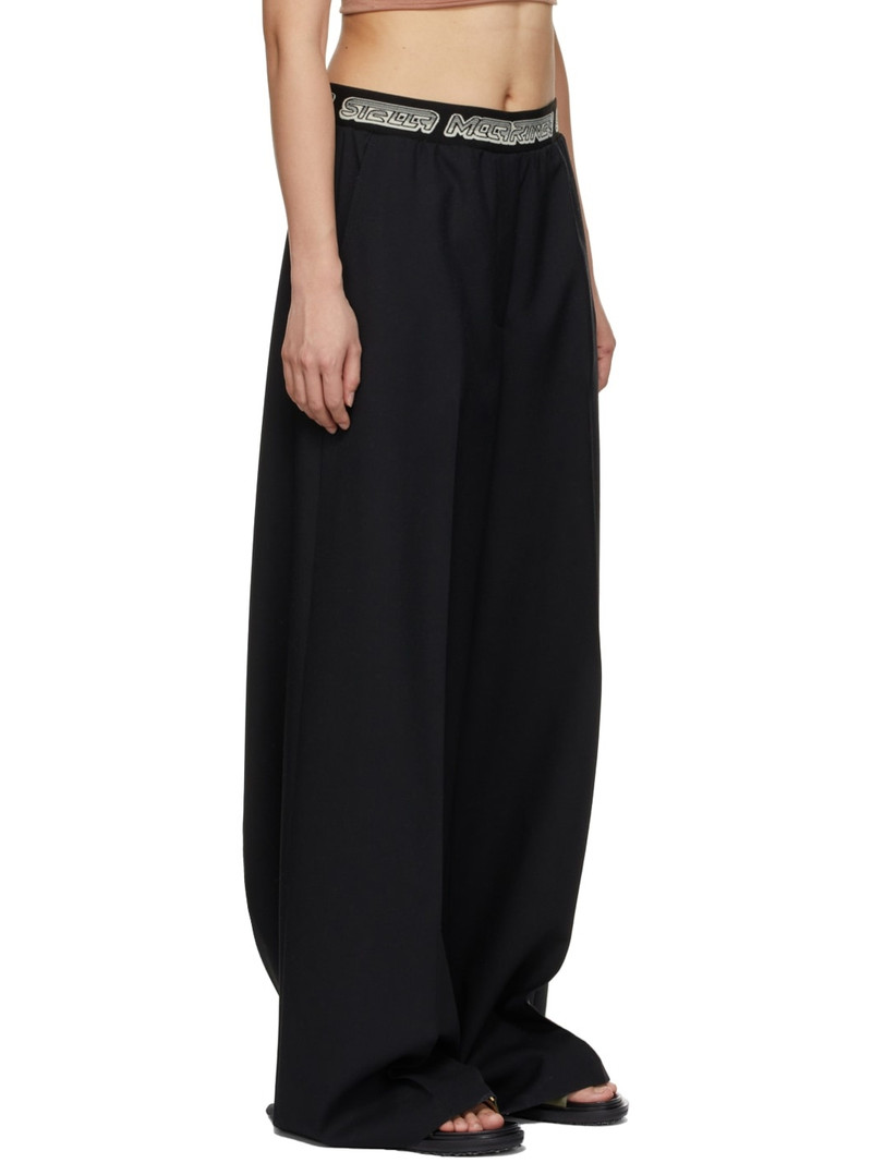 Black Logo Tape Trousers 2