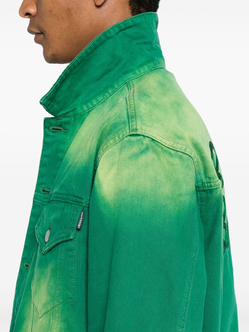 dyed denim jacket - 5