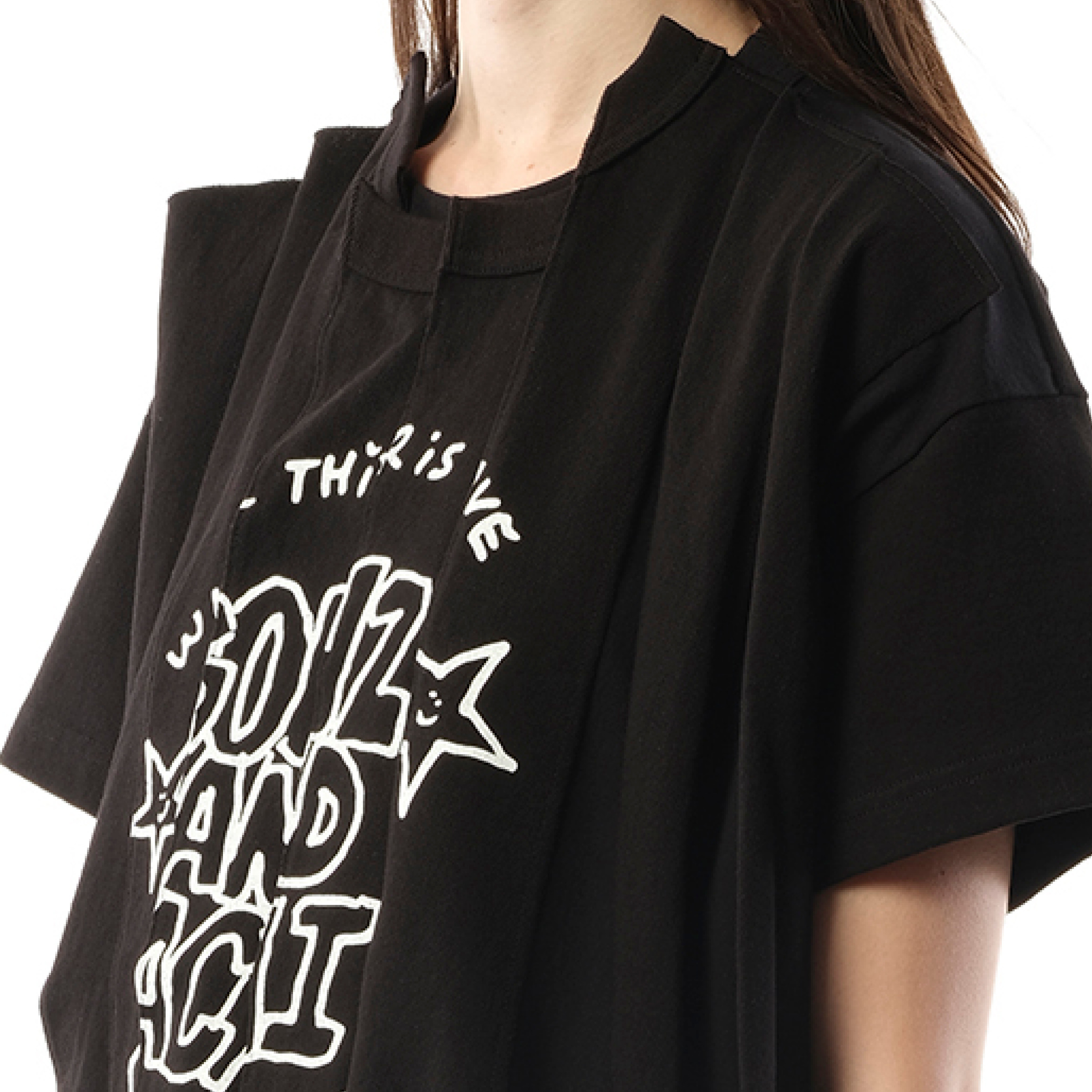 Sacai Gonz Print T-Shirt in Black - 3