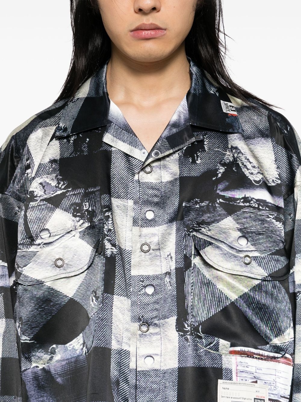 all-over graphic print shirt - 5