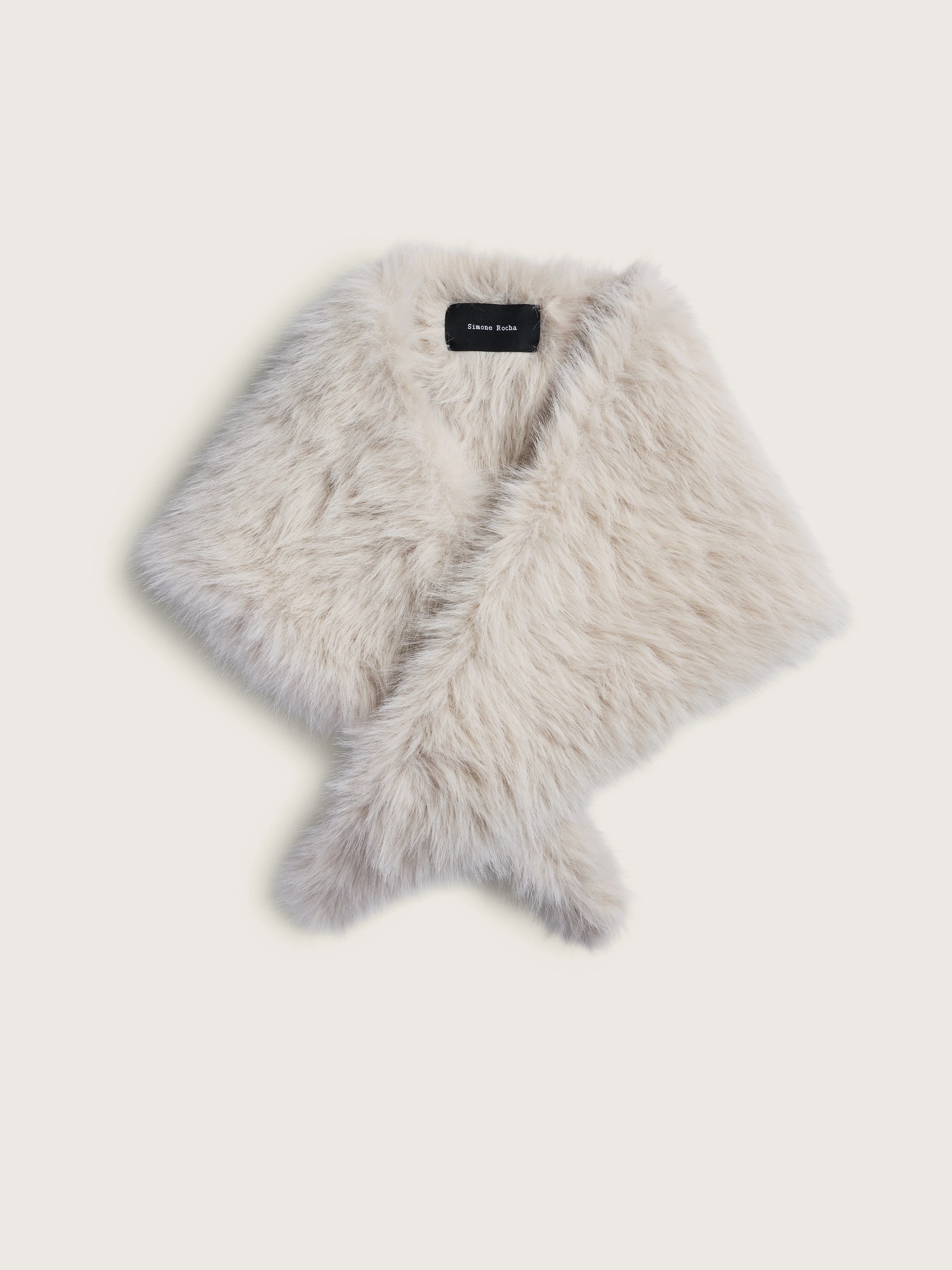 Embellished Faux Fur Neckerchief - 1