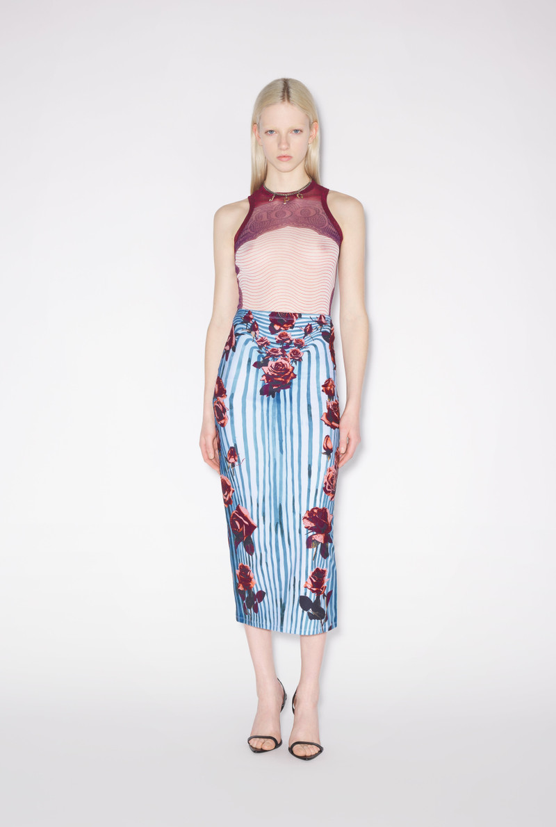 Jean Paul Gaultier THE RED FLOWER BODY MORPHING SKIRT outlook